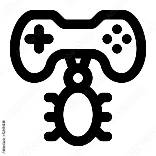game bug, game development, bugs, debugging, debug, games outline icon