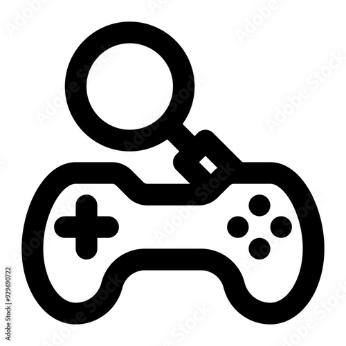 game research, game analysis, game development, game, research, searching, discovery outline icon