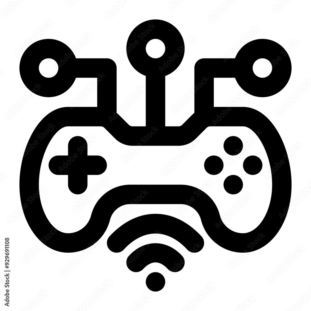 internet of things, iot, game, online game, video game, internet outline icon internet of things, iot, game, online game, video game, internet outline icon