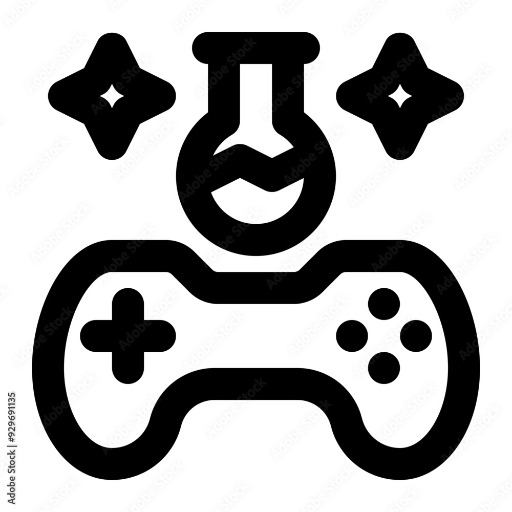magic point, mana point, spells, potion, magic item, game attribute, game item, games outline icon magic point, mana point, spells, potion, magic item, game attribute, game item, games outline icon