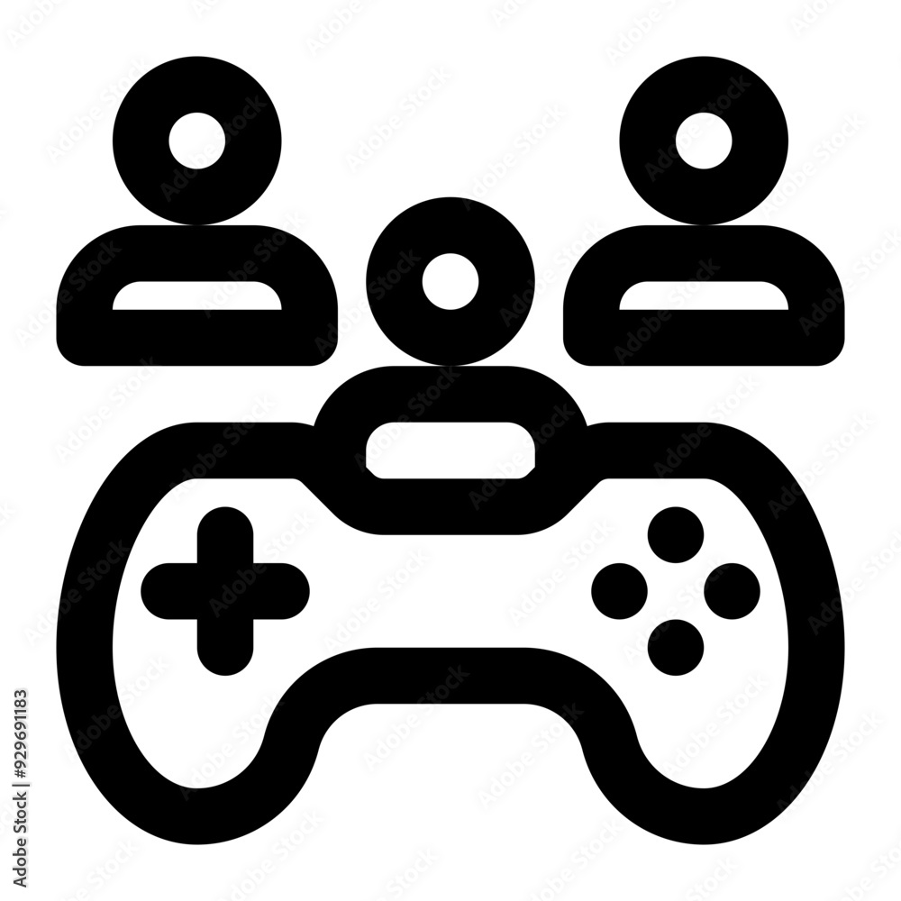 multiplayer game, gamer, game player, game maker, game, team, group outline icon multiplayer game, gamer, game player, game maker, game, team, group outline icon