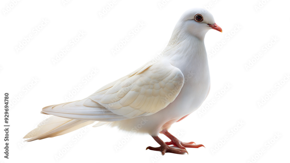 White dove isolated on transparent background White dove isolated on transparent background