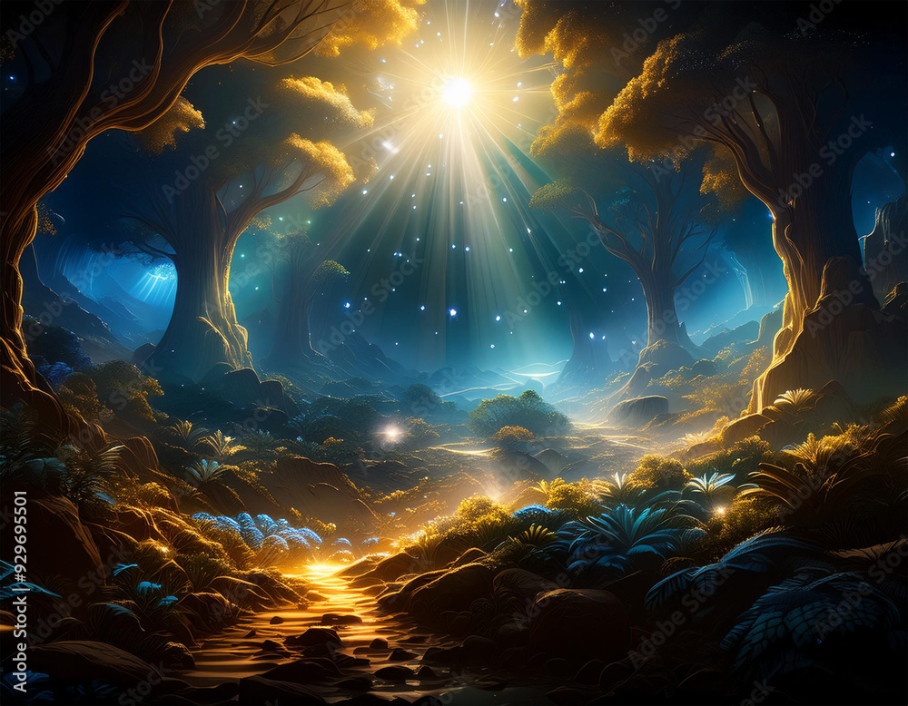 Obraz premium Light effect lens flare random sphere in black background with a single burst spiral 