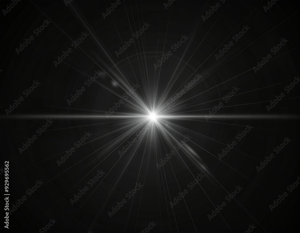 Light effect lens flare random sphere in black background with a single burst spiral Light effect lens flare random sphere in black background with a single burst spiral