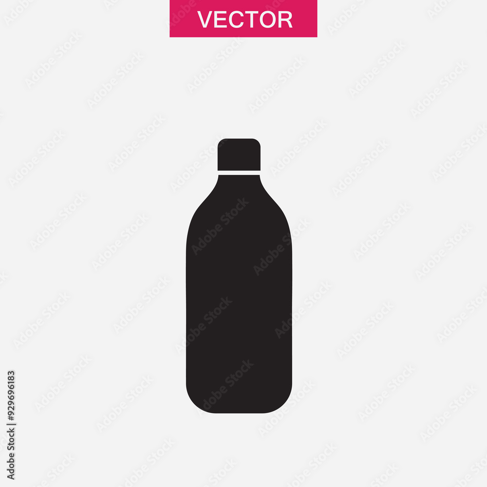Bottle icon vector, bottle sign trendy style illustration for web and app on white background..eps Bottle icon vector, bottle sign trendy style illustration for web and app on white background..eps