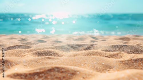 Close-up of soft, sandy beach.