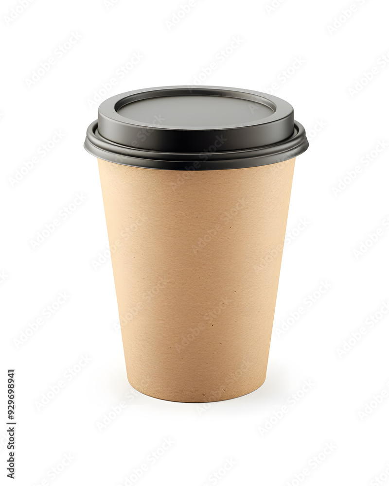 Paper cup coffee take away mockup isolated on white background Paper cup coffee take away mockup isolated on white background