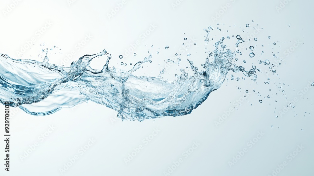 Dynamic Water Wave with Bubbles and Ripples on Clean Background for Refreshing Campaign Design Dynamic Water Wave with Bubbles and Ripples on Clean Background for Refreshing Campaign Design