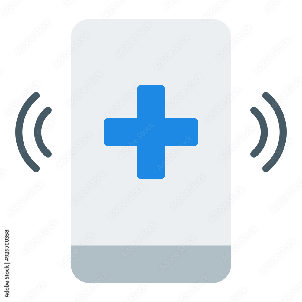 Fototapeta premium Emergency flat icon