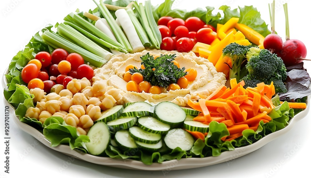 Bowl of hummus with fresh vegetables on a wooden background Bowl of hummus with fresh vegetables on a wooden background