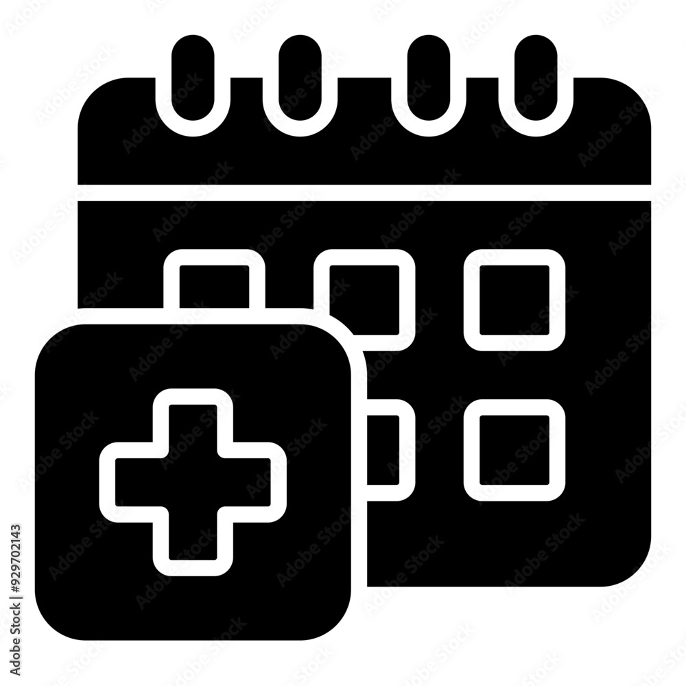 Appointment glyph icon Appointment glyph icon