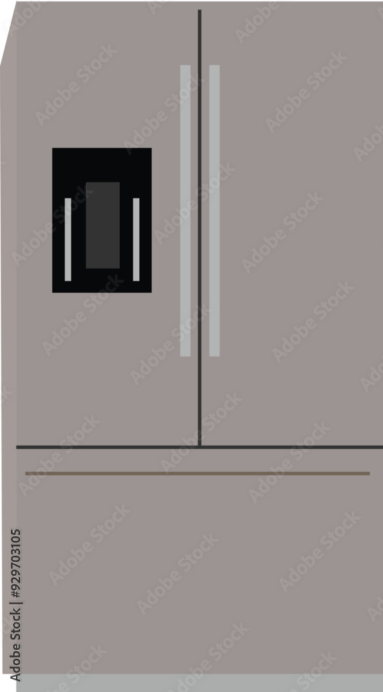 A two door light colour stylish fridge with elegant looking A two door light colour stylish fridge with elegant looking