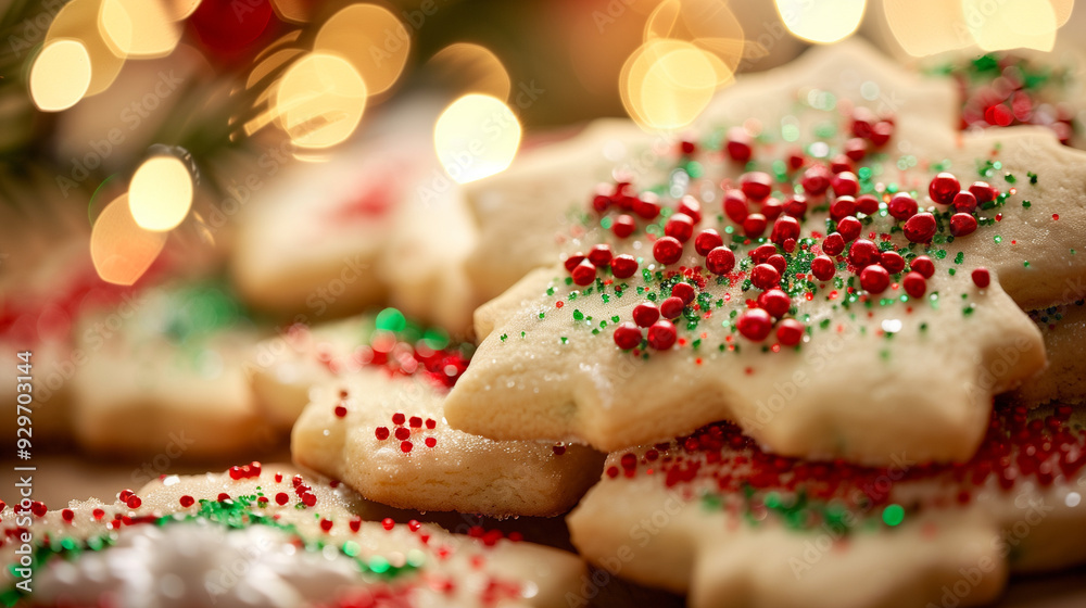 Christmas cookies on wooden board Christmas cookies on wooden board