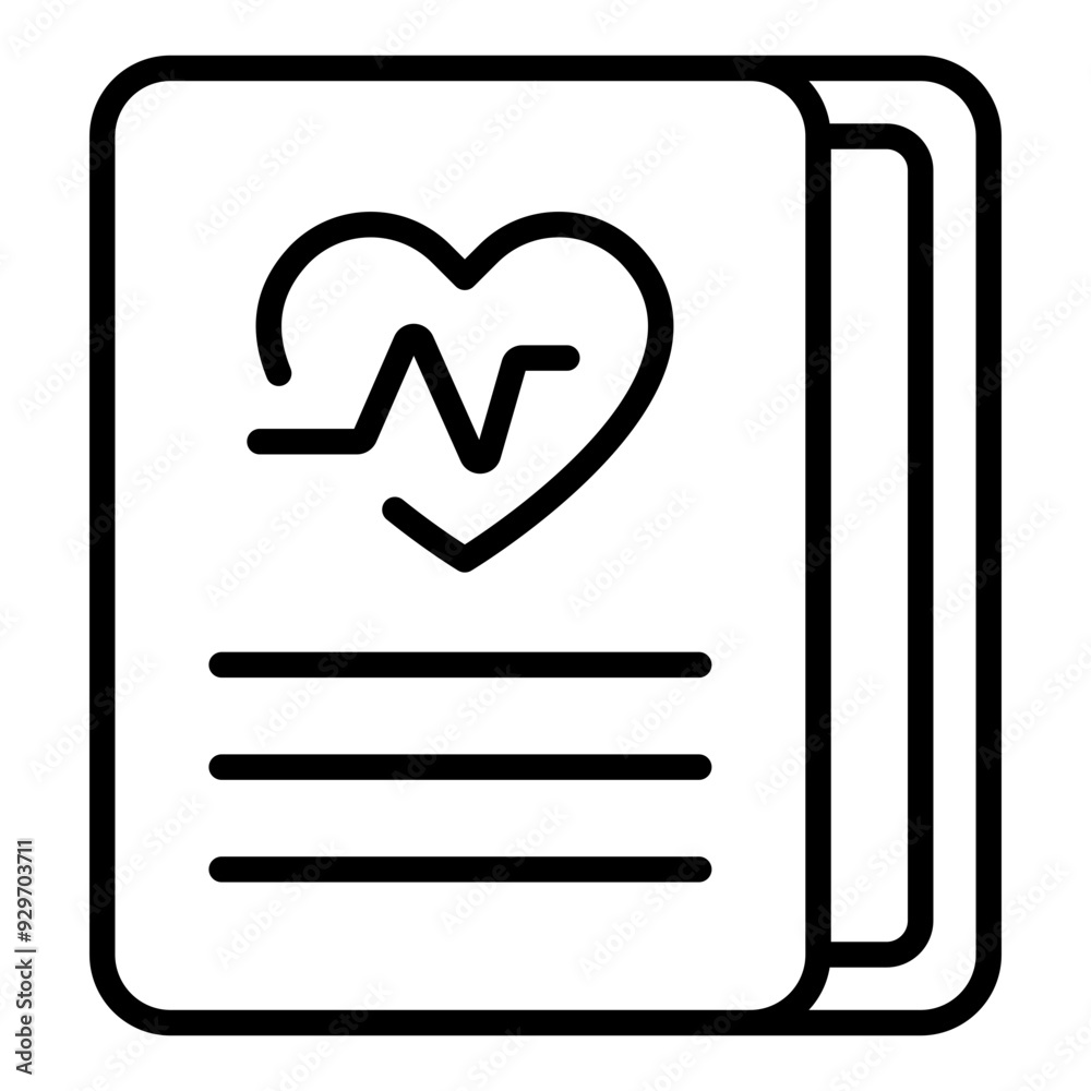 Medical Records line icon Medical Records line icon