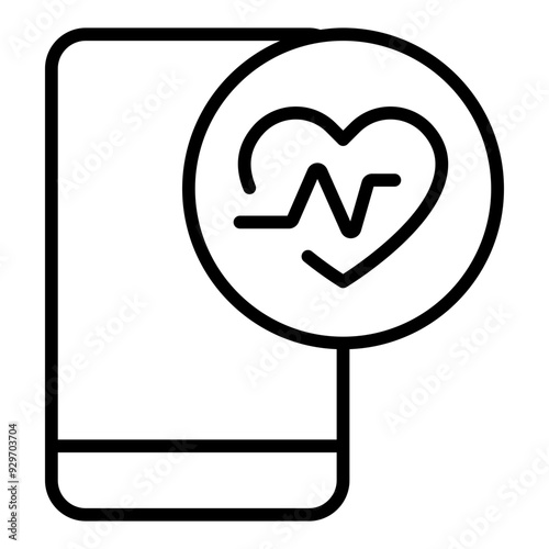 Medical App line icon