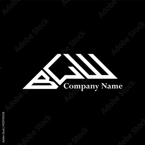 BLW logo design, BLW simple and modern logo. BLW luxurious alphabet design