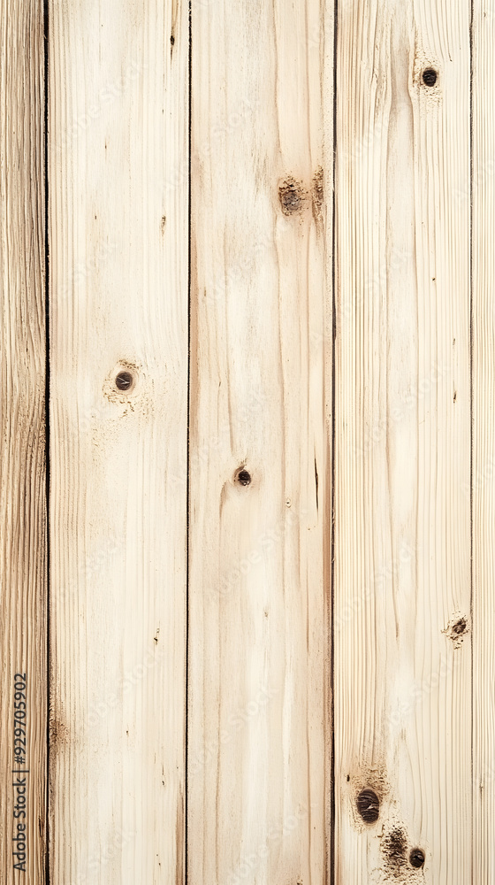 Fototapeta premium Wood texture light tan background. Wooden surface with visible grains