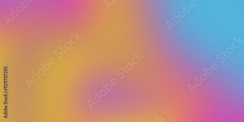 Colorful modern gradient background color yellow and blue pastel texture noise