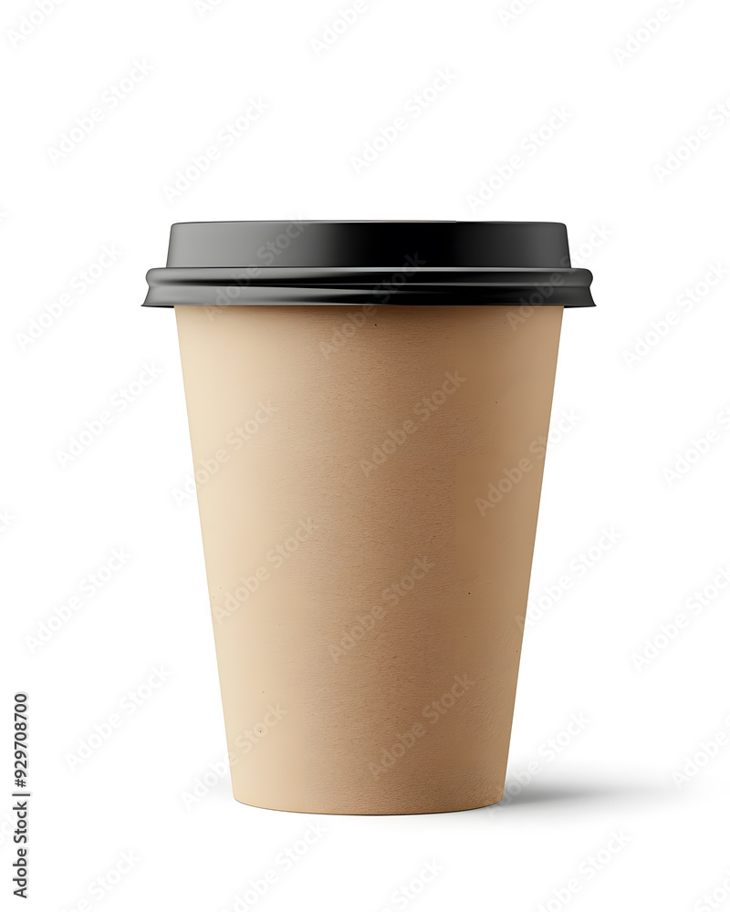 Paper cup coffee take away mockup isolated on white background Paper cup coffee take away mockup isolated on white background