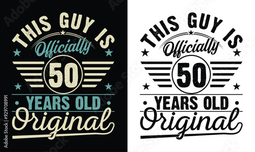  this guy is officially 50 years old birthday t shirt