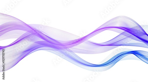 Abstract Wavy Design with Purple and Blue Hues