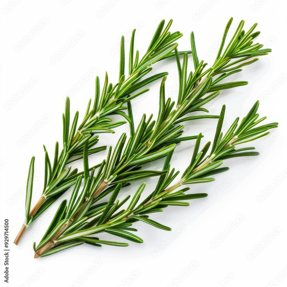 Fototapeta premium 3D Rosemary Leaves as Design Element