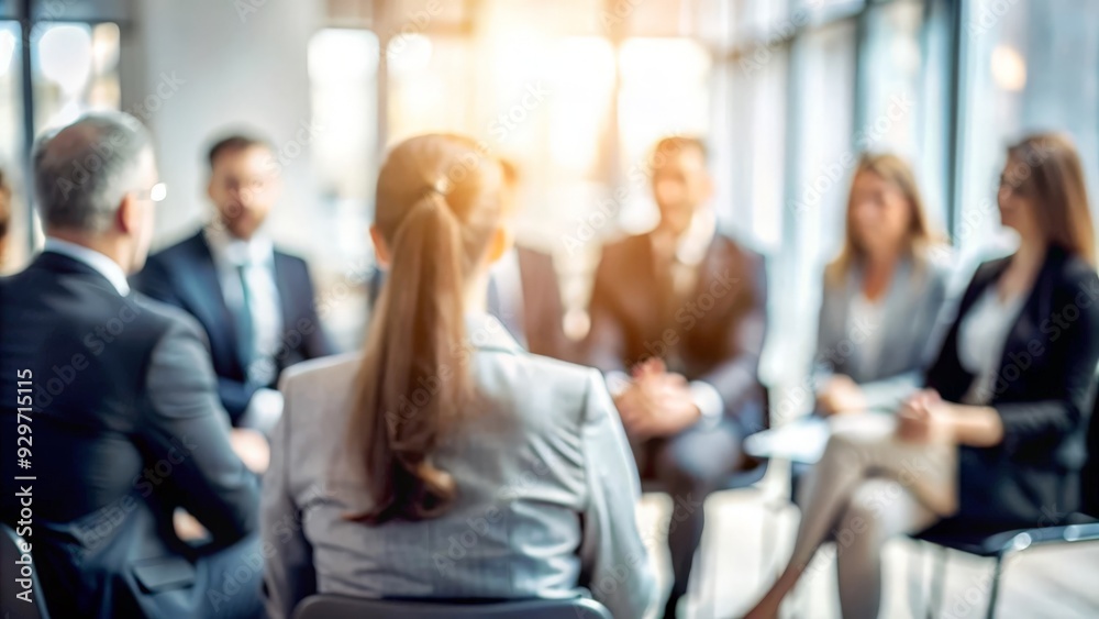 Soft Focus Business Discussion - Abstract blur of a business discussion setting with blurred participants.
Soft Focus Business Discussion - Abstract blur of a business discussion setting with blurred participants.