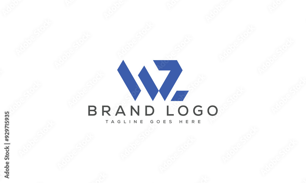 letter WZ logo design vector template design for brand. letter WZ logo design vector template design for brand.