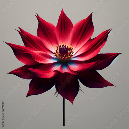 illustration of a red flower