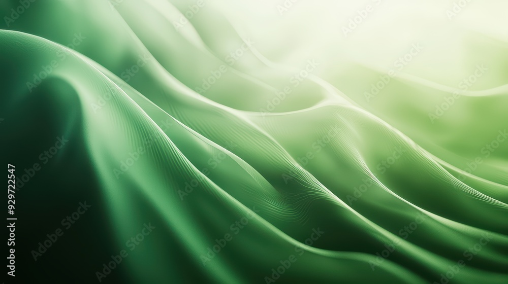 Obraz premium Beautiful Green Desktop Wallpaper. A smooth gradient from light to dark green wallpaper