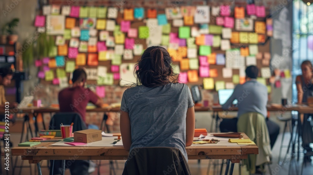 Expressing ideas on sticky notes helps teams work more quickly. Expressing ideas on sticky notes helps teams work more quickly.