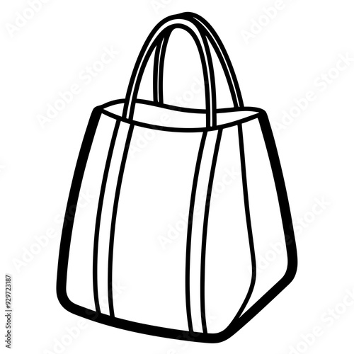 Bag line art design