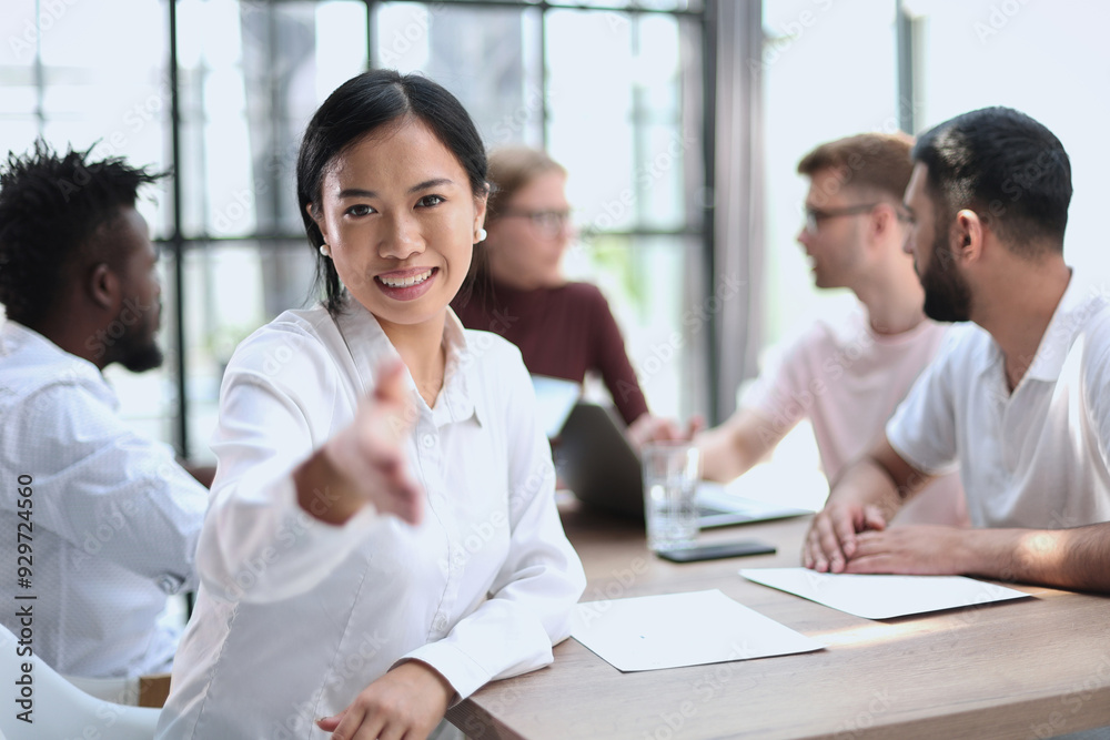 Business people conference in modern meeting room Business people conference in modern meeting room