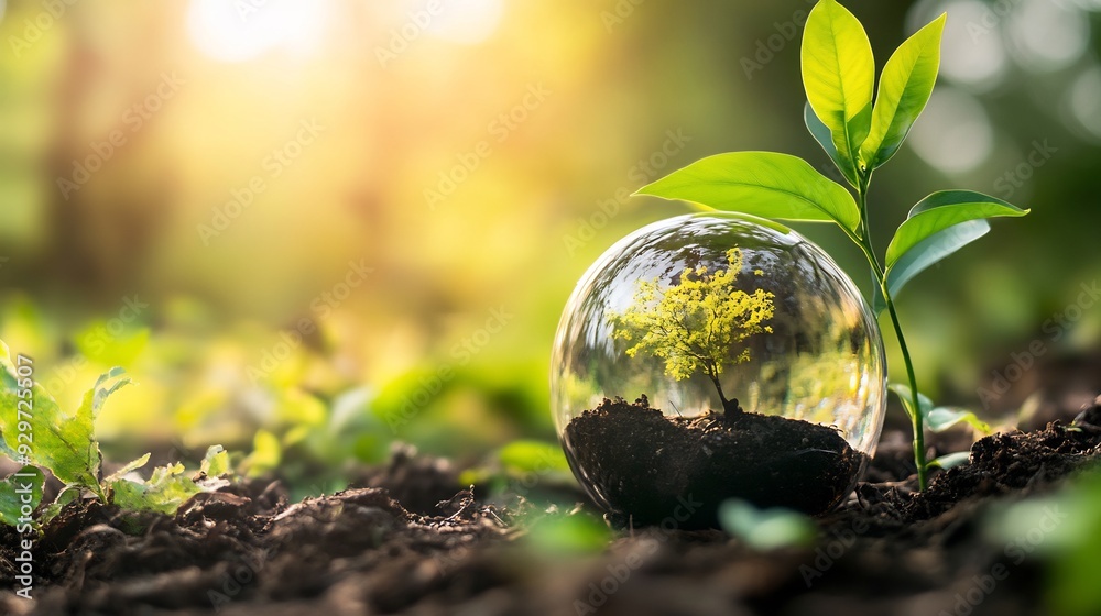 Plant in Hands. Ecology concept. Nature Background Plant in Hands. Ecology concept. Nature Background