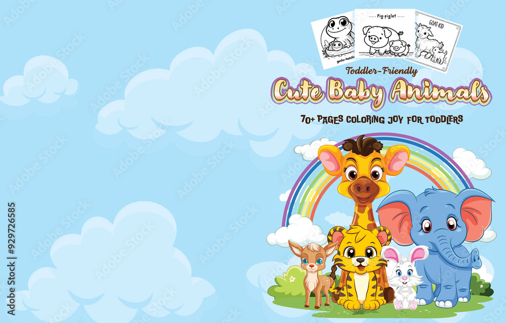 Fototapeta premium Drawing book for kids