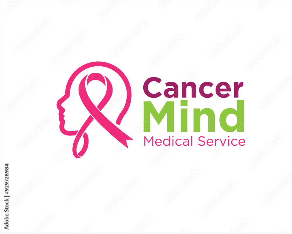 Fototapeta premium cancer and mind logo designs for medical service