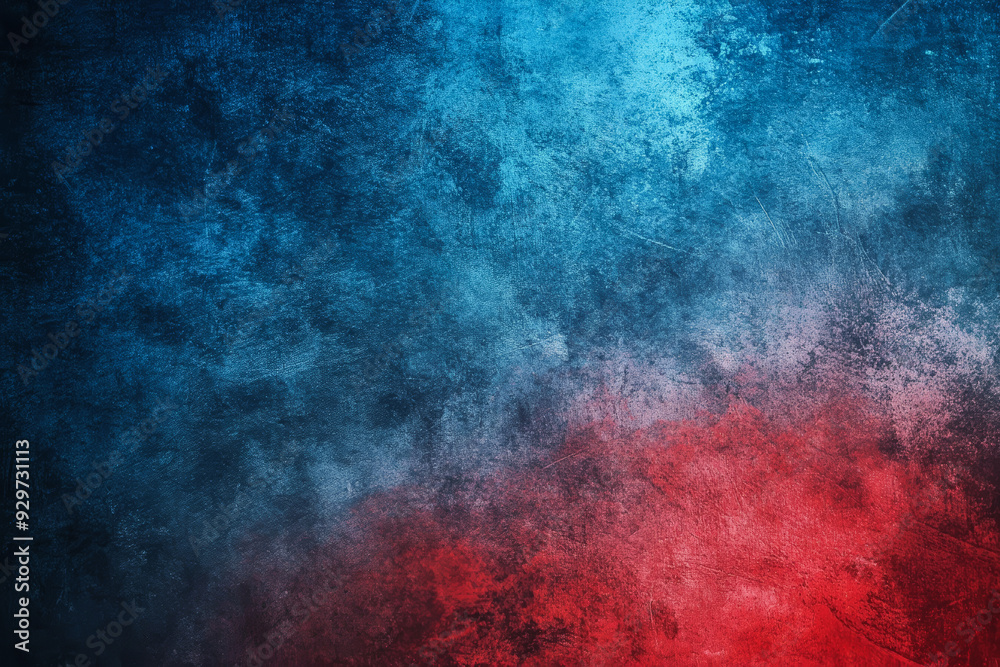 Textured blue and red abstract art with rough surface Textured blue and red abstract art with rough surface