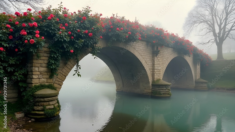 Fototapeta premium Roses in Wonderland: Enchanting Desktop Wallpapers from Diverse Worlds