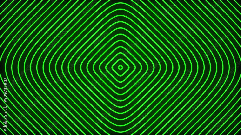 green box, moving repeatedly. 3D Animation green box, moving repeatedly. 3D Animation