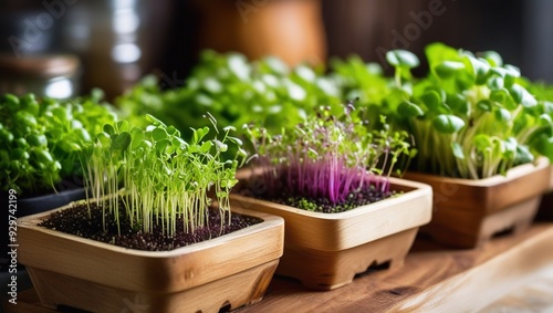 lettuce in a wooden tray with a wooden box with a wooden box with a wooden box with a wooden box with a wooden lid.