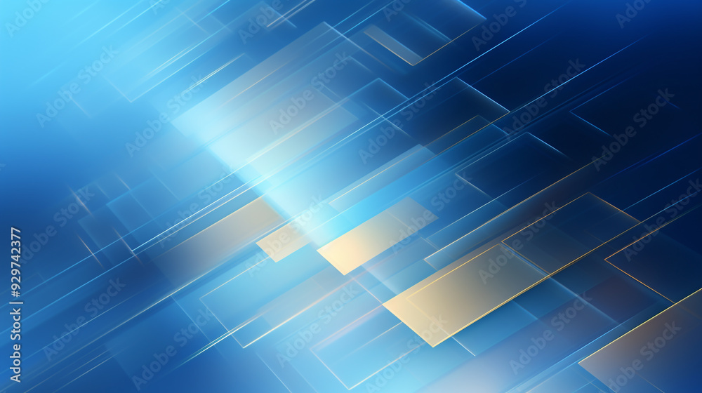 Abstract Blue square digital technology Background Abstract Blue square digital technology Background