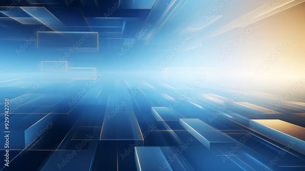 blue digital square Futuristic technology background. blue digital square Futuristic technology background.