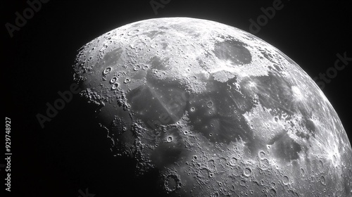 Nighttime close-up of the full moon, revealing intricate details and craters against a black backdrop.