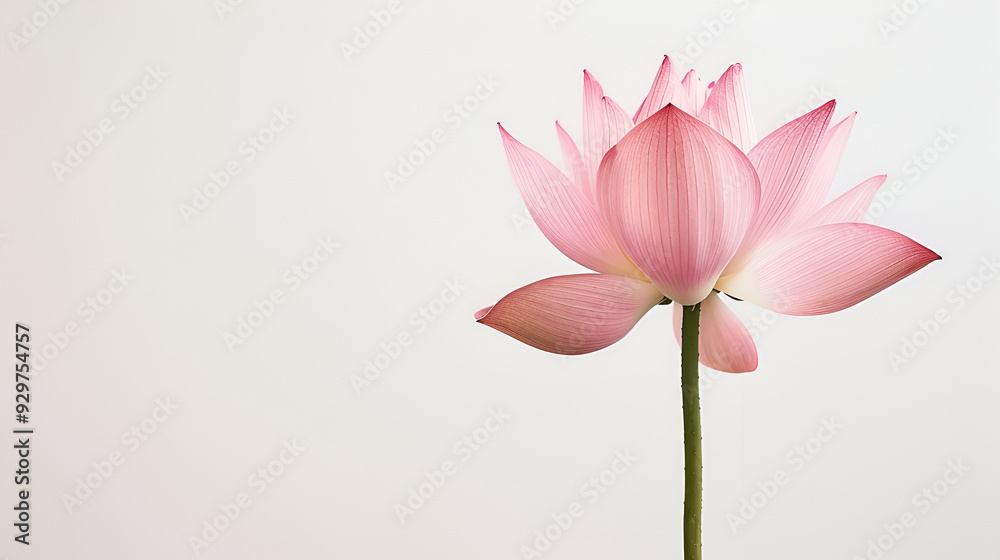Blooming lotus flower on isolate white background,Lotus flower in full bloom,Pink lotus blooming in summer pond,lotus flower blooming in summer pond with green leaves as background,