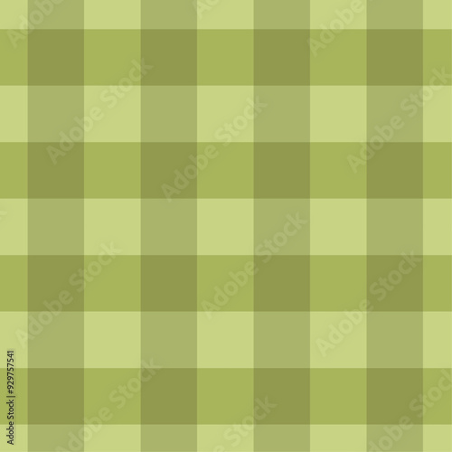Wallpaper Mural Green gingham plaid seamless vector pattern, cozy  blanket, checkered  background, wallpaper, textile print. Torontodigital.ca