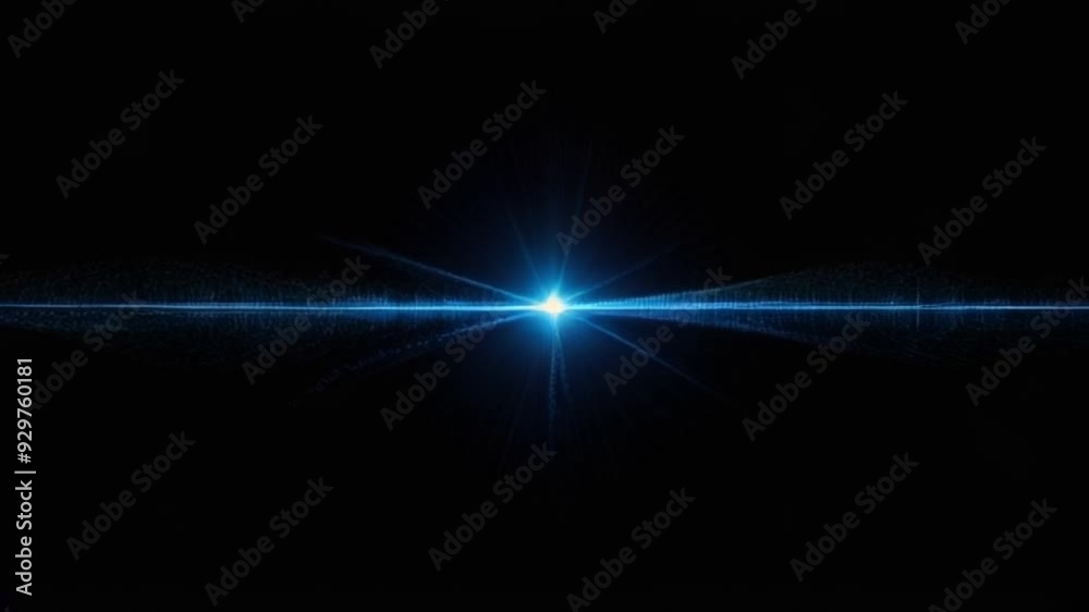 A Stunning Blue Starburst appears vividly and brilliantly against a deep, dark Black Background A Stunning Blue Starburst appears vividly and brilliantly against a deep, dark Black Background
