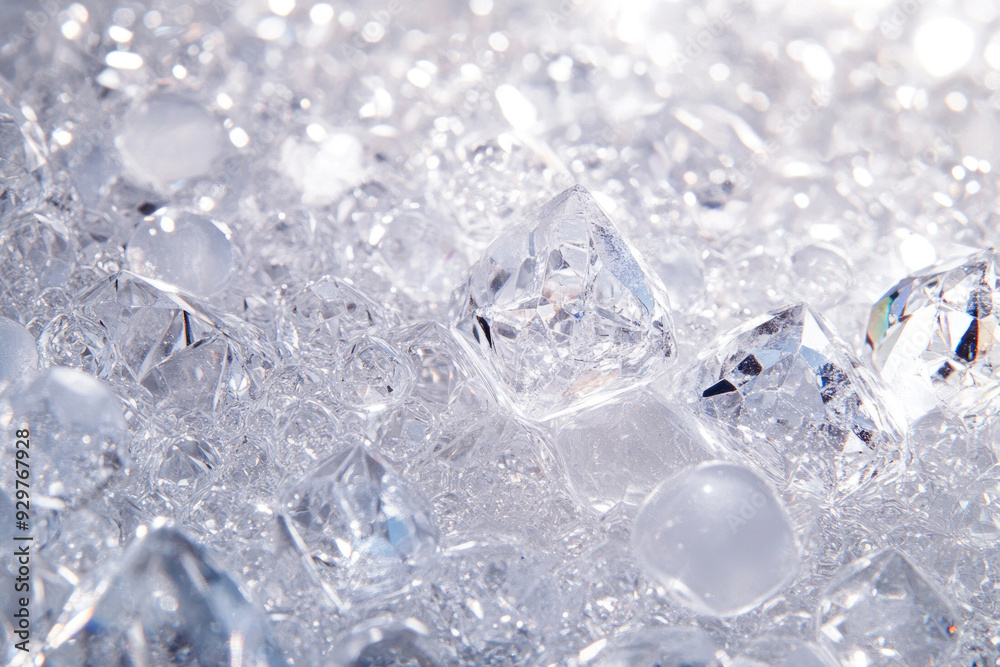 Obraz premium A background featuring crystal droplets, creating a shimmering and elegant effect.