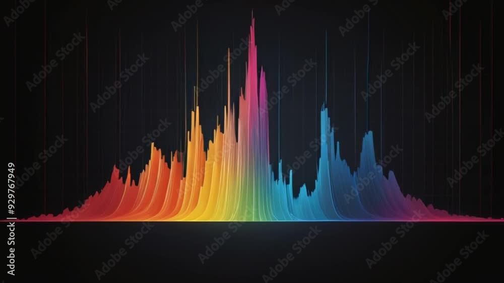 A captivating audio spectrum visualizer that enhances experiences with its vibrant display