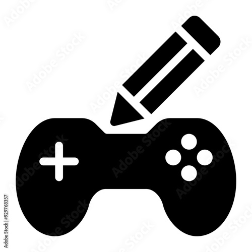 game design, game development, planning, game, creation, writing, education solid or glyph icon