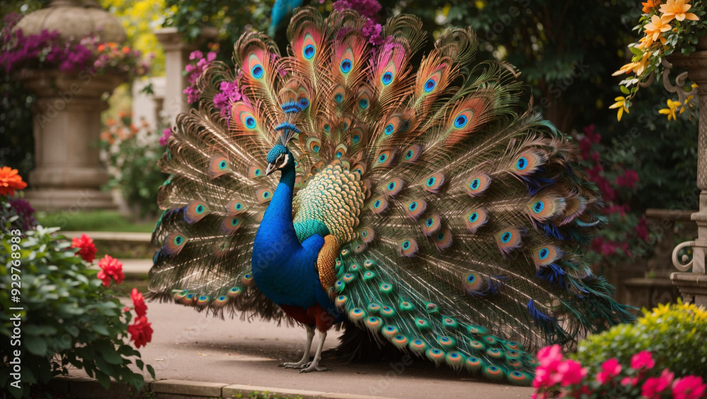 Obraz premium peacock feather and feathers